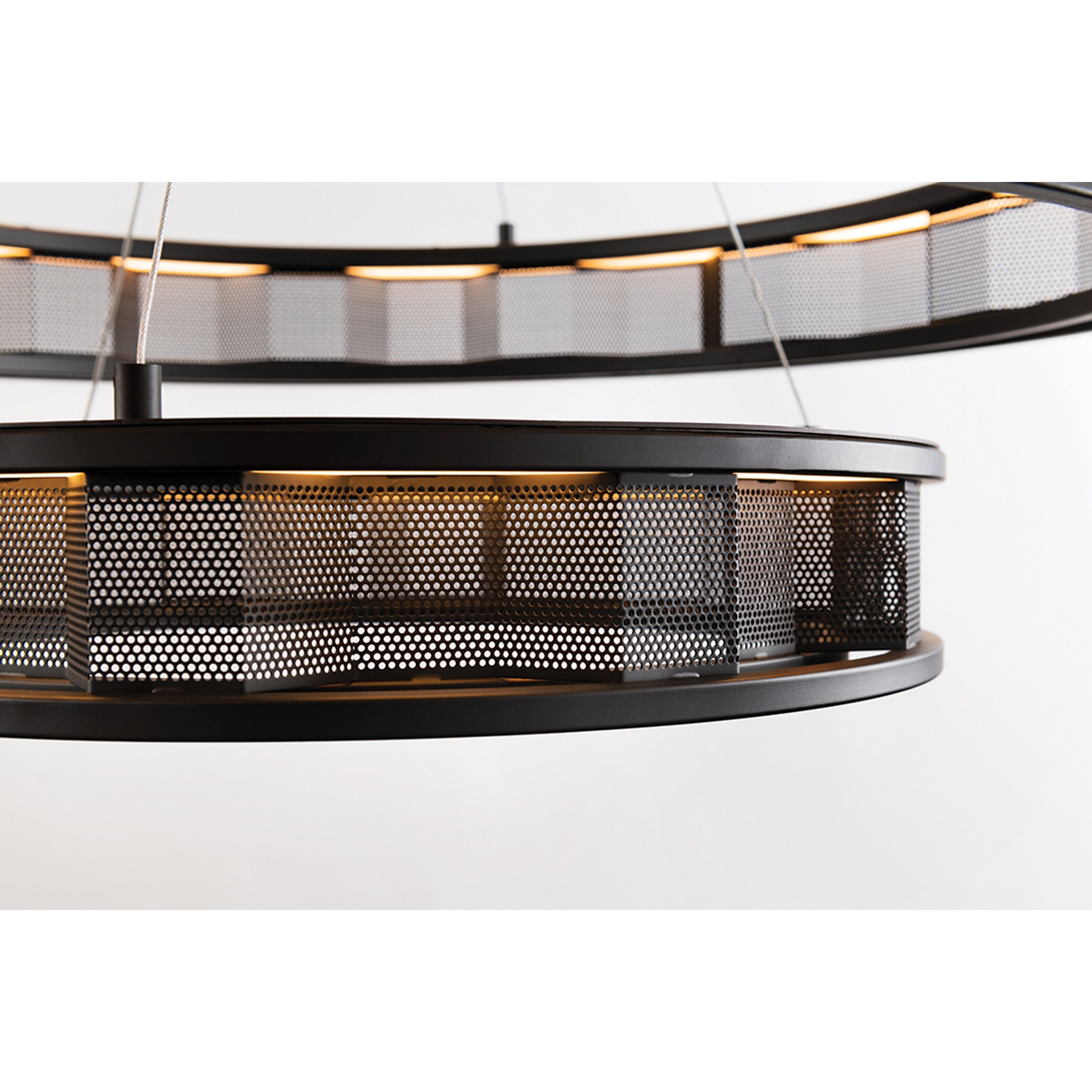 Fuze LED 39 inch Modern Bronze Chandelier Ceiling Light