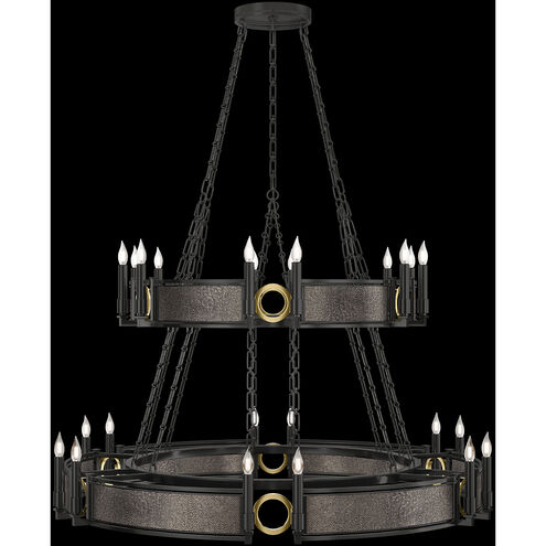 Mirage 24 Light 50 inch Black Chandelier Ceiling Light
