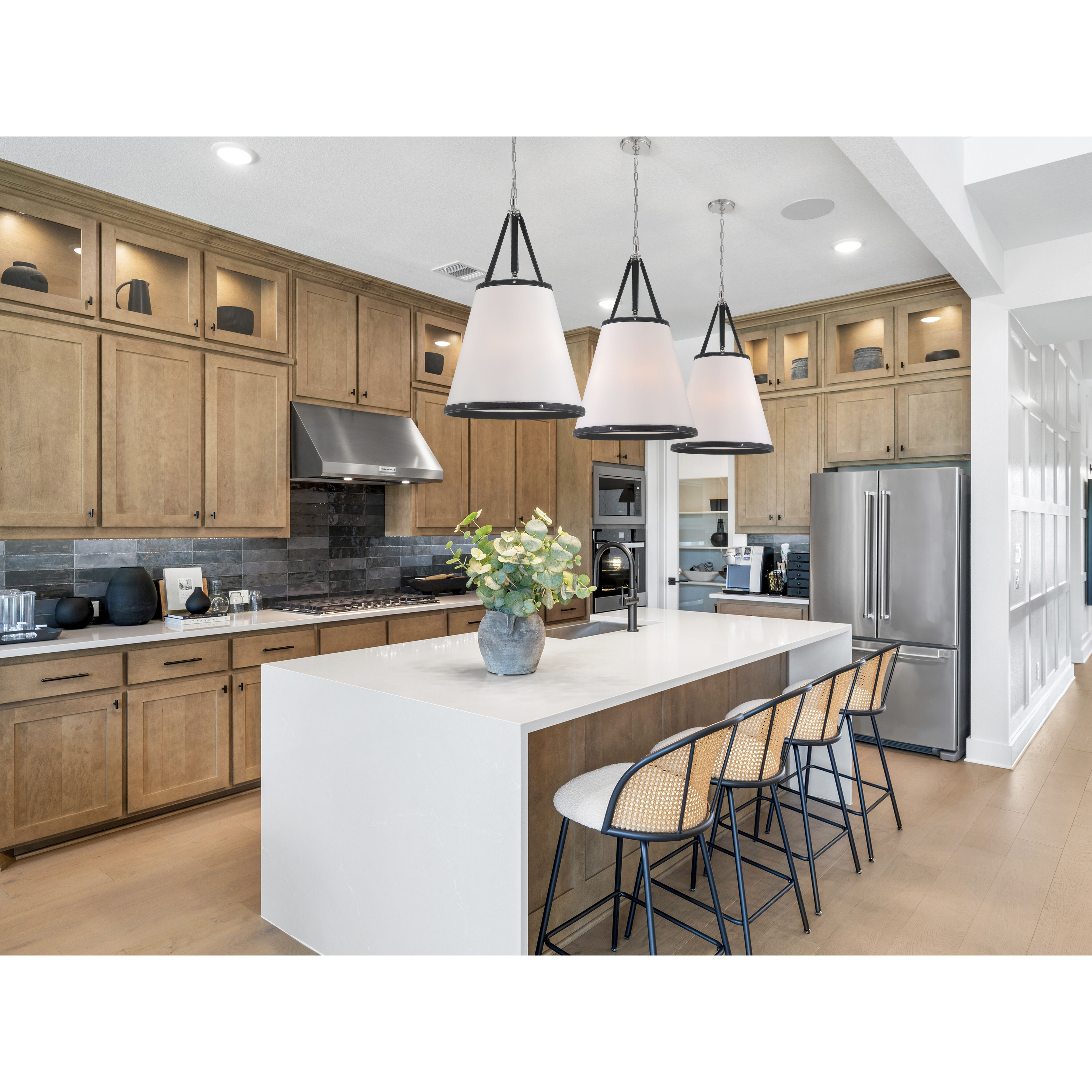 Callahan 6 Light 21 inch Polished Nickel Pendant Ceiling Light