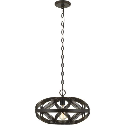 Alma 1 Light 16 inch Dark Bronze Chandelier Ceiling Light