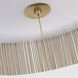 Fisher Weisman Sutton LED 32 inch Antique-Burnished Brass Flush Mount Ceiling Light