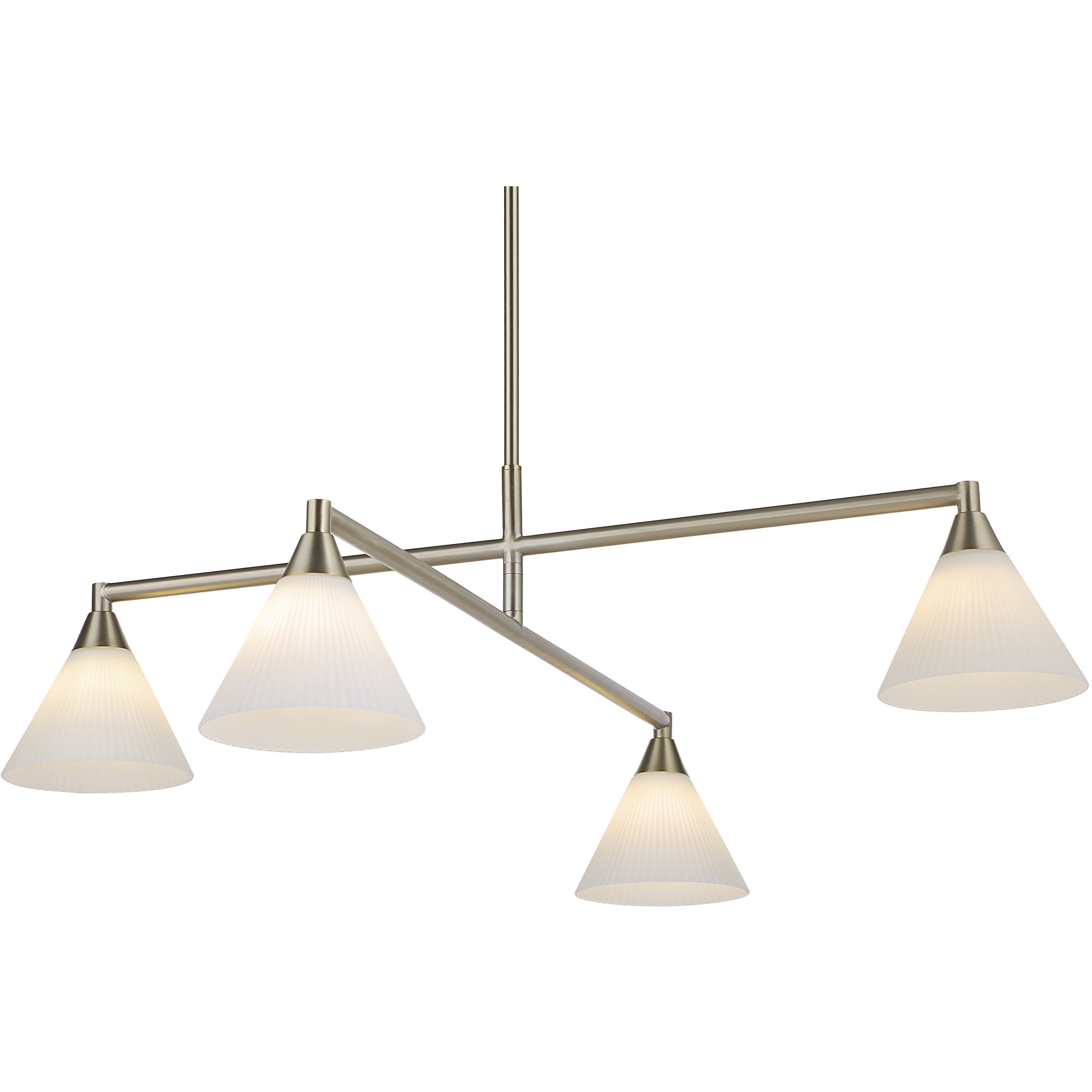 Isola LED 40 inch Champagne Chandelier Ceiling Light