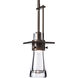 Erlenmeyer 1 Light 4 inch Dark Smoke Mini Pendant Ceiling Light