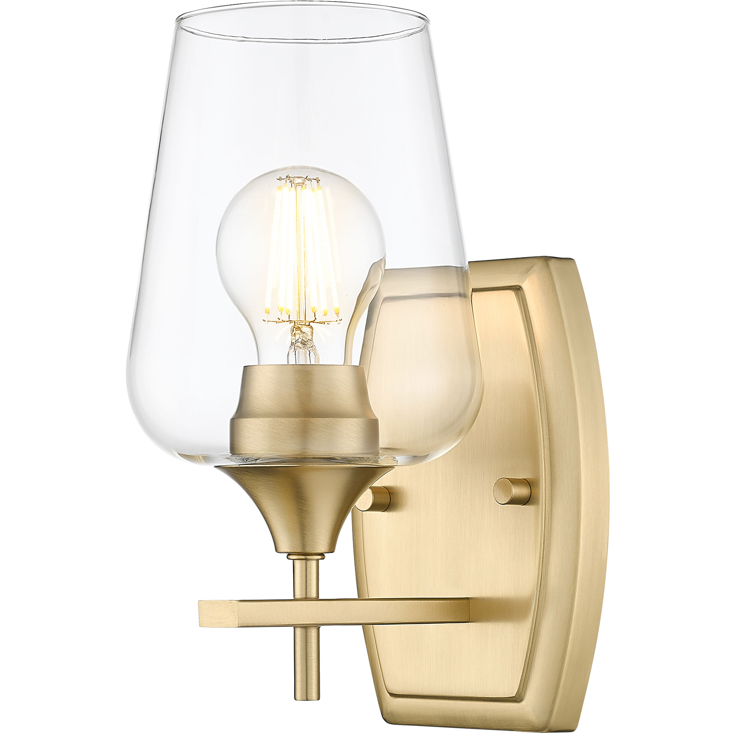 Joliet 1 Light 5 inch Burnished Brass Wall Sconce Wall Light