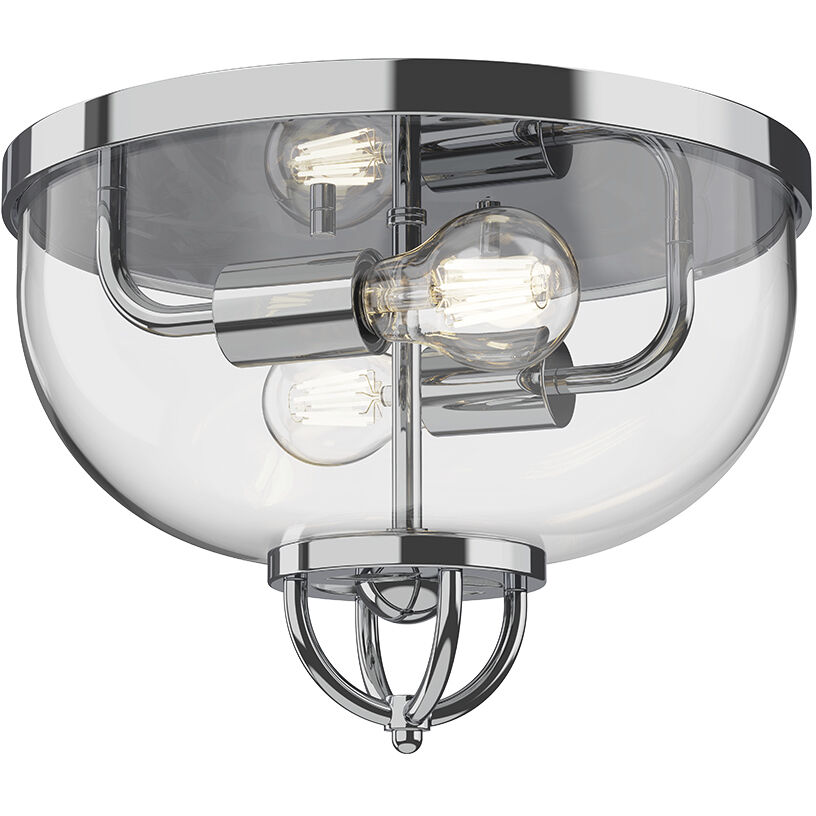 Alora Mood Lancaster 2 Light 12.63 inch Chrome Flush Mount Ceiling Light