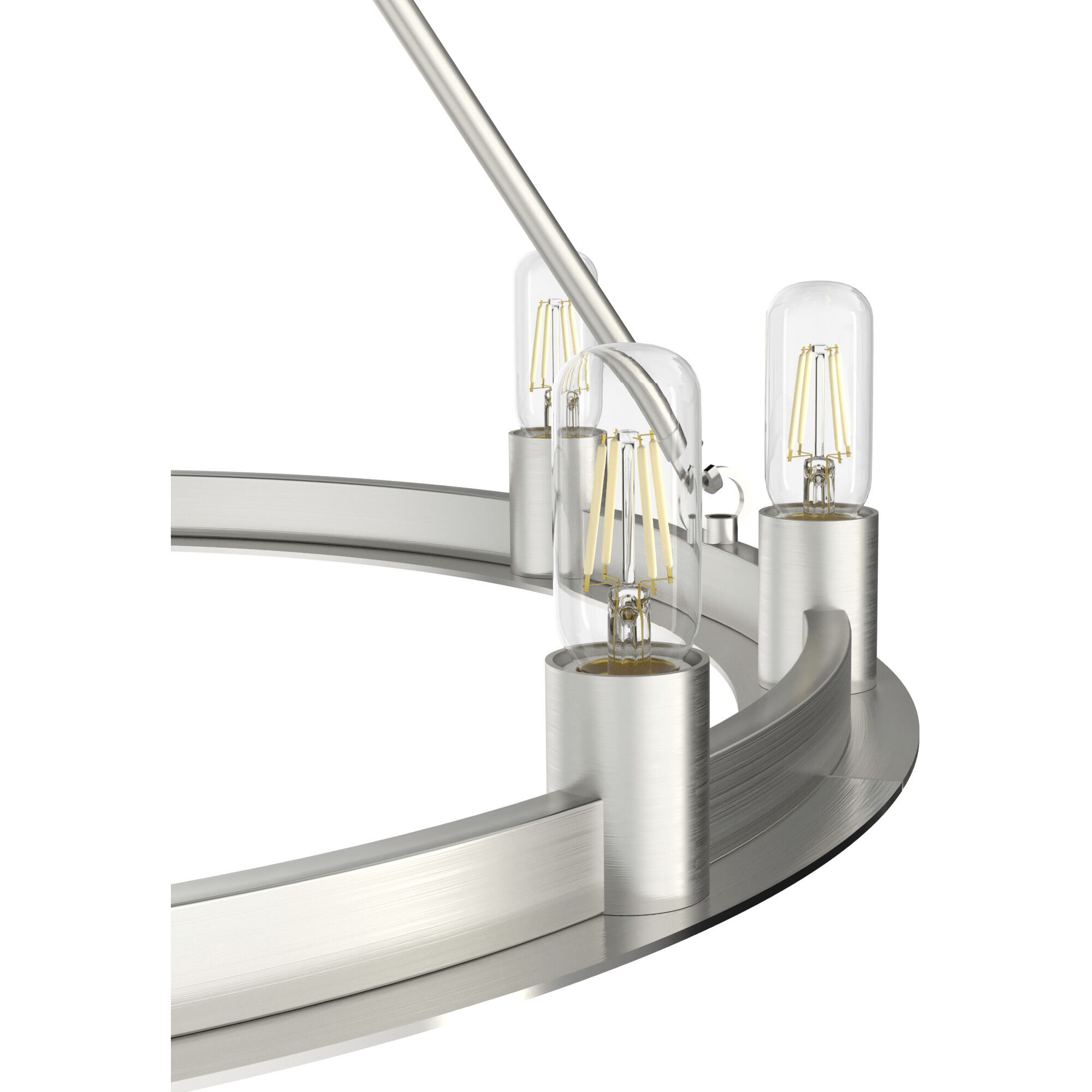 Saddlewood 9 Light 30 inch Brushed Nickel Chandelier Ceiling Light