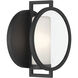 Halin 1 Light 9 inch Sand Coal Black Outdoor Wall Sconce