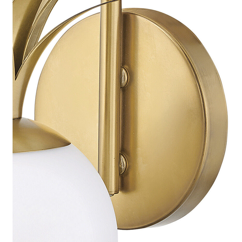 Palma 1 Light 8 inch Heritage Brass Vanity Light Wall Light