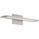 Line LED 18 inch Brushed Aluminum Bath Vanity & Wall Light, dweLED