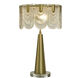 Verena 28 inch 60 watt Polished Brass Table Lamp Portable Light