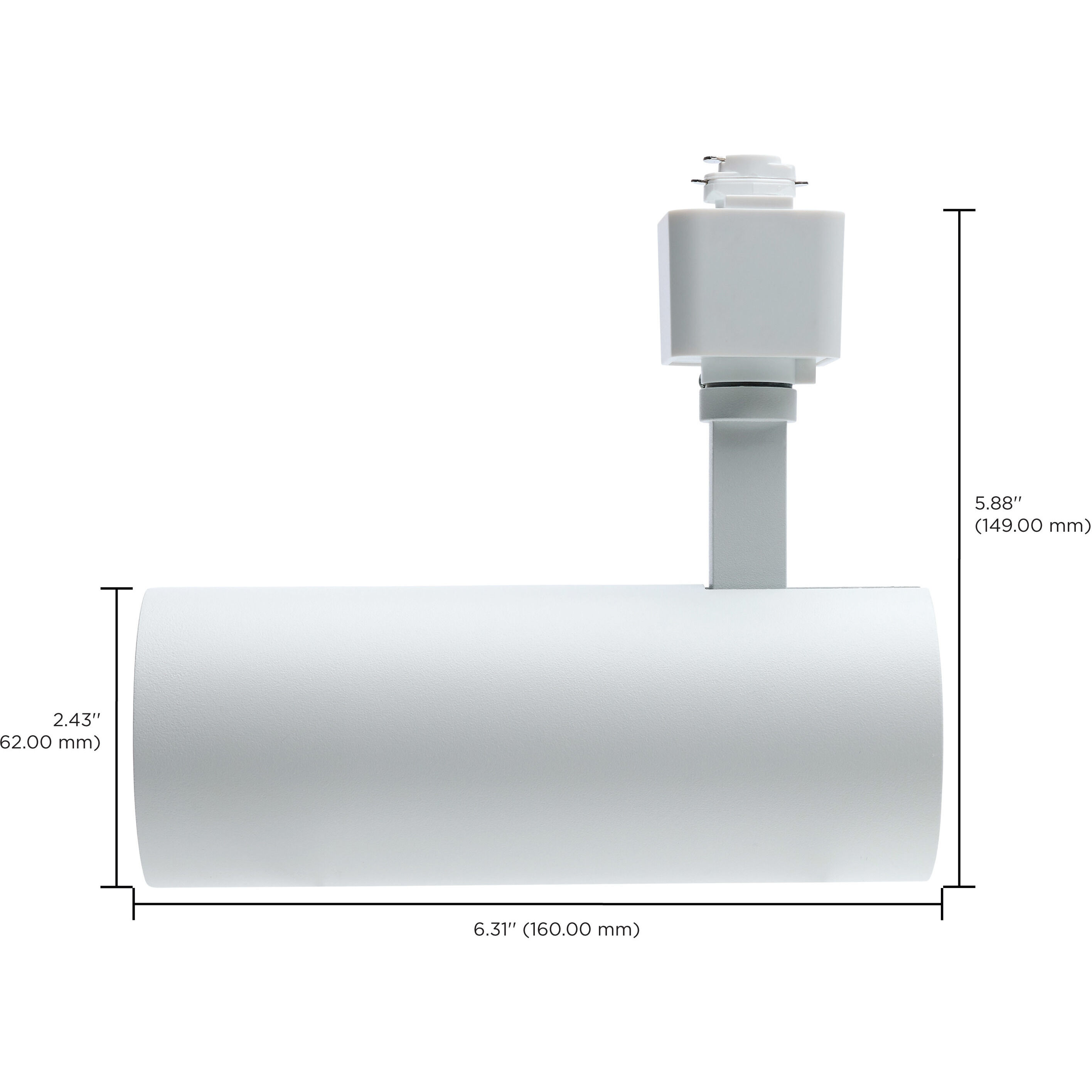 Brentwood 120 Matte White Track Lighting Ceiling Light