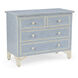 Chelsea House White/Blue/Fish Scale Pattern Chest