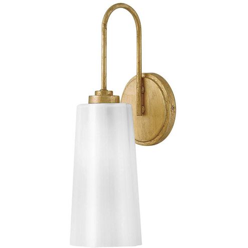 Honey 1 Light 7 inch Distressed Brass Bath Light Wall Light