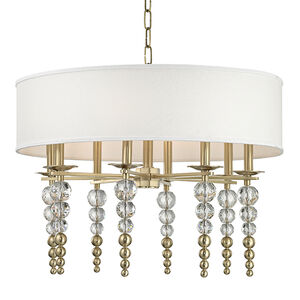 Persis 8 Light 30 inch Aged Brass Pendant Ceiling Light