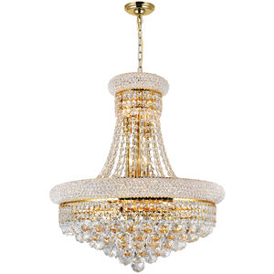 Empire 14 Light 20 inch Gold Down Chandelier Ceiling Light
