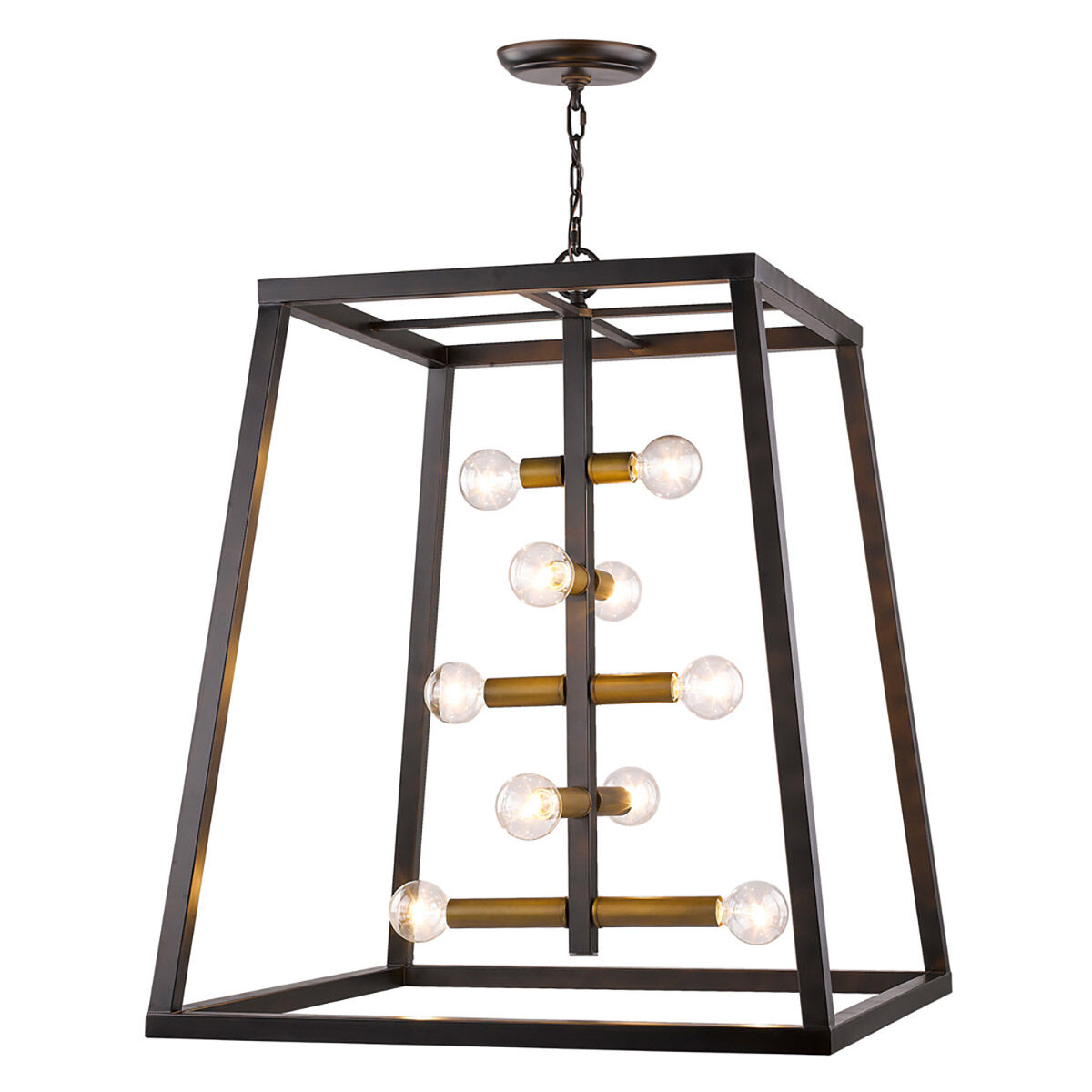 Tiberton 10 Light 32 inch Oil Rubbed Bronze Foyer Pendant Ceiling Light