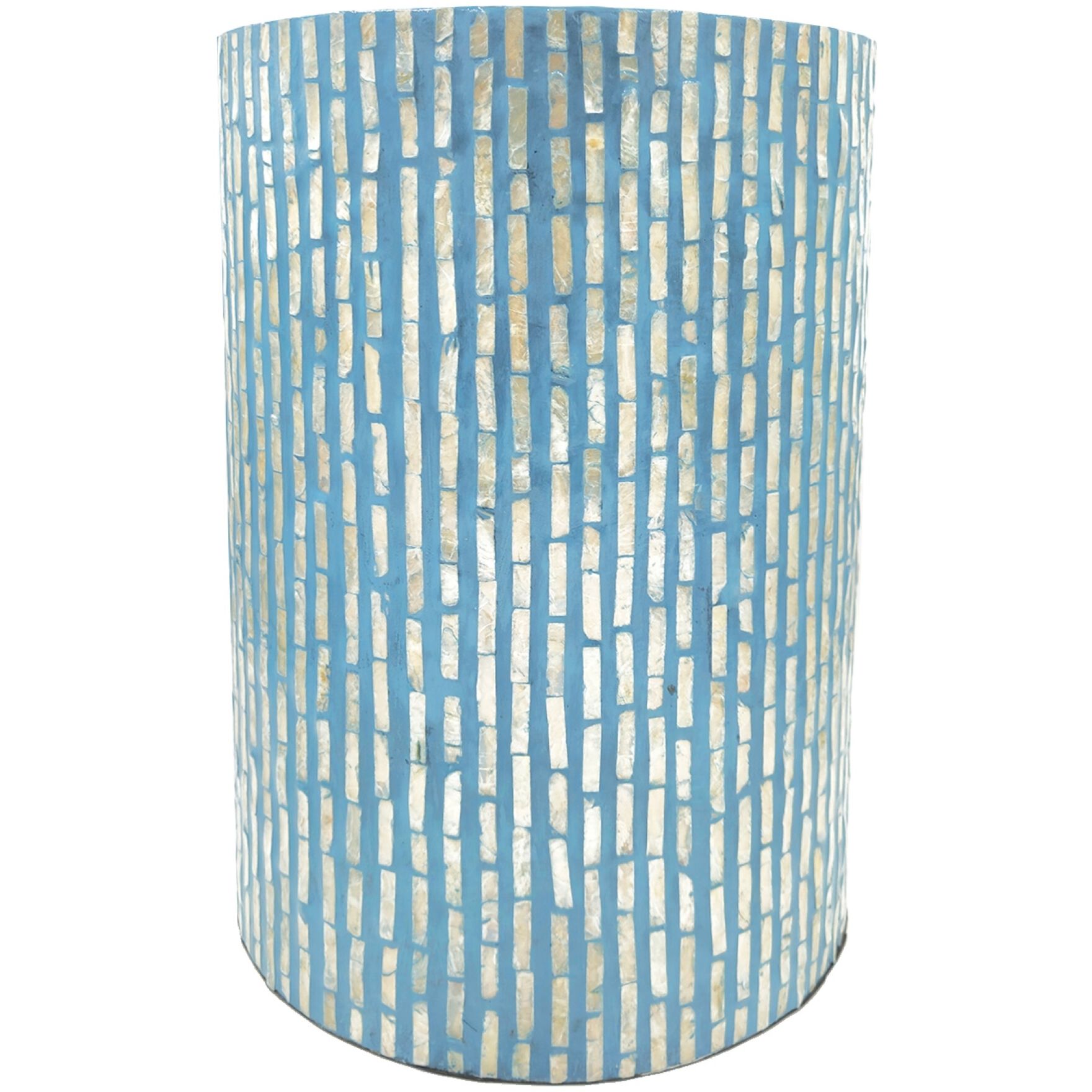 Anita 19.7 inch Blue Stool, Round