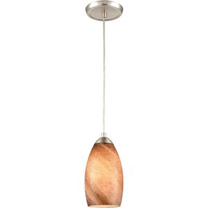Planetario 1 Light 5 inch Satin Nickel Mini Pendant Ceiling Light