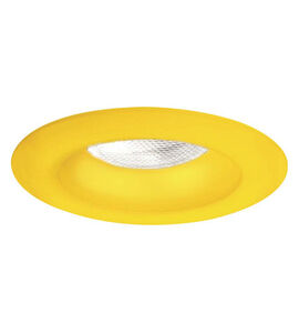 Lavery Yellow Glass Recessed Trim, 4 Inch