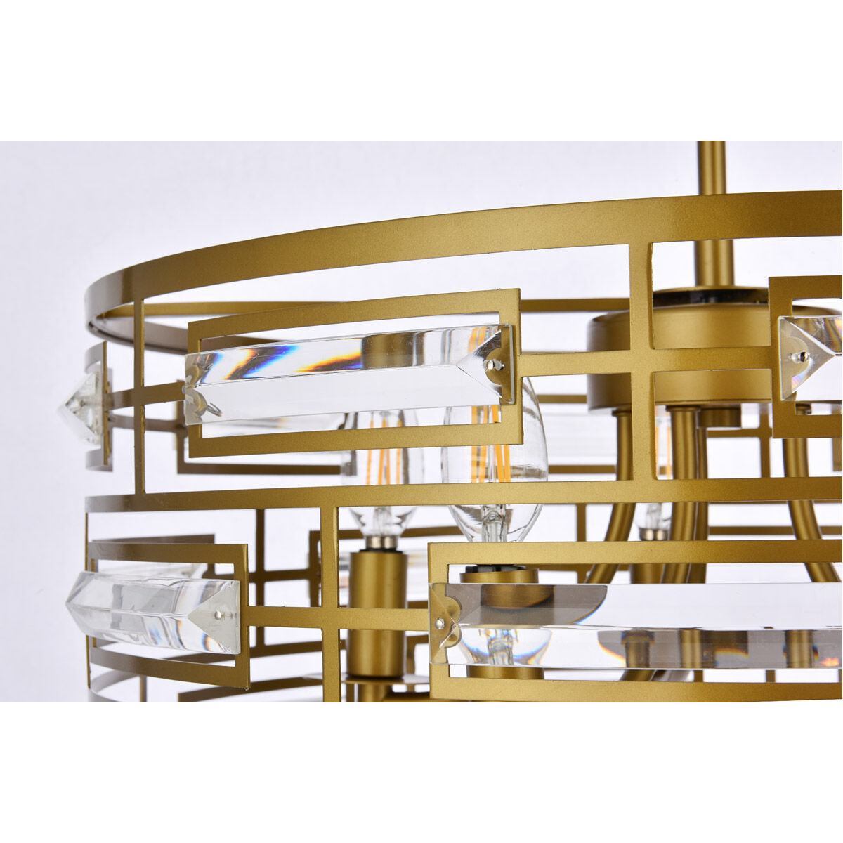 Kennedy 5 Light 19 inch Brass Pendant Ceiling Light