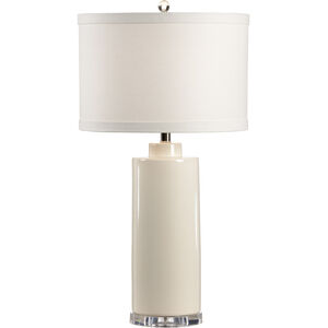 MarketPlace 31 inch 100 watt Eggshell Crackle Glaze Table Lamp Portable Light