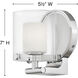 Rixon 1 Light 6.25 inch Chrome Vanity Light Wall Light