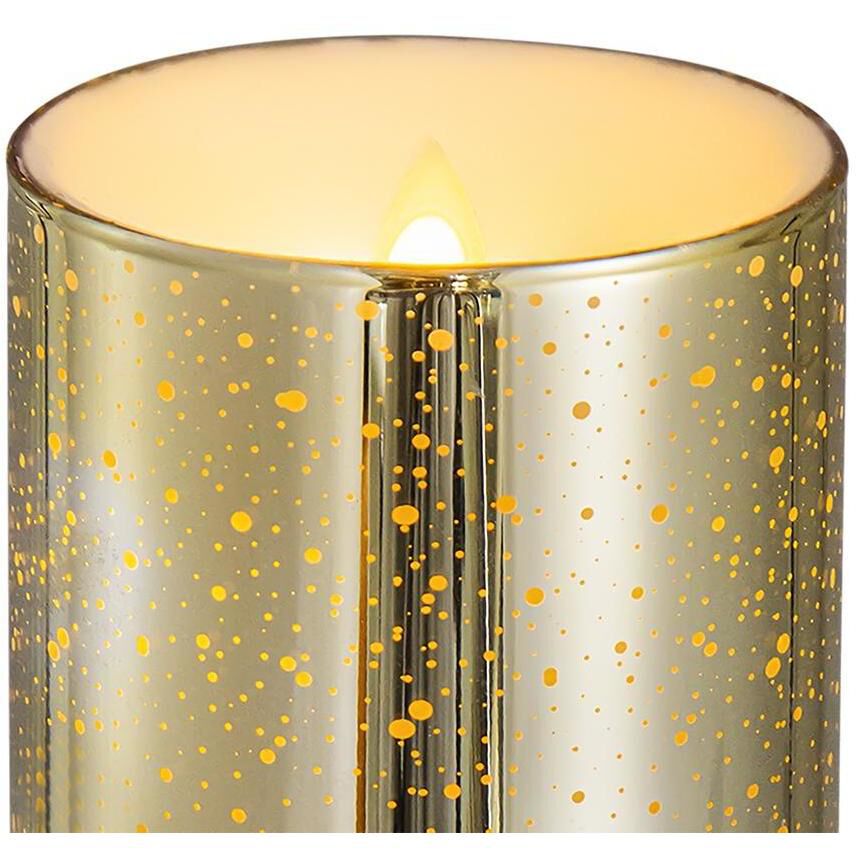 Speckled 6 X 3 inch LED Candle