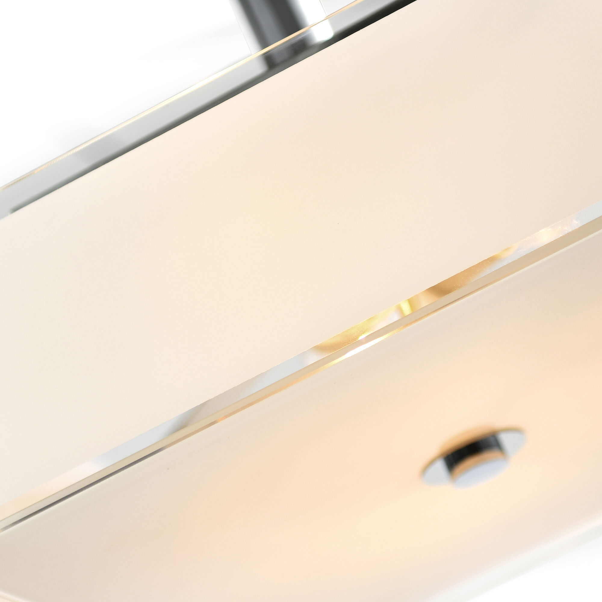 Lucie 3 Light 14 inch Chrome Drum Shade Chandelier Ceiling Light