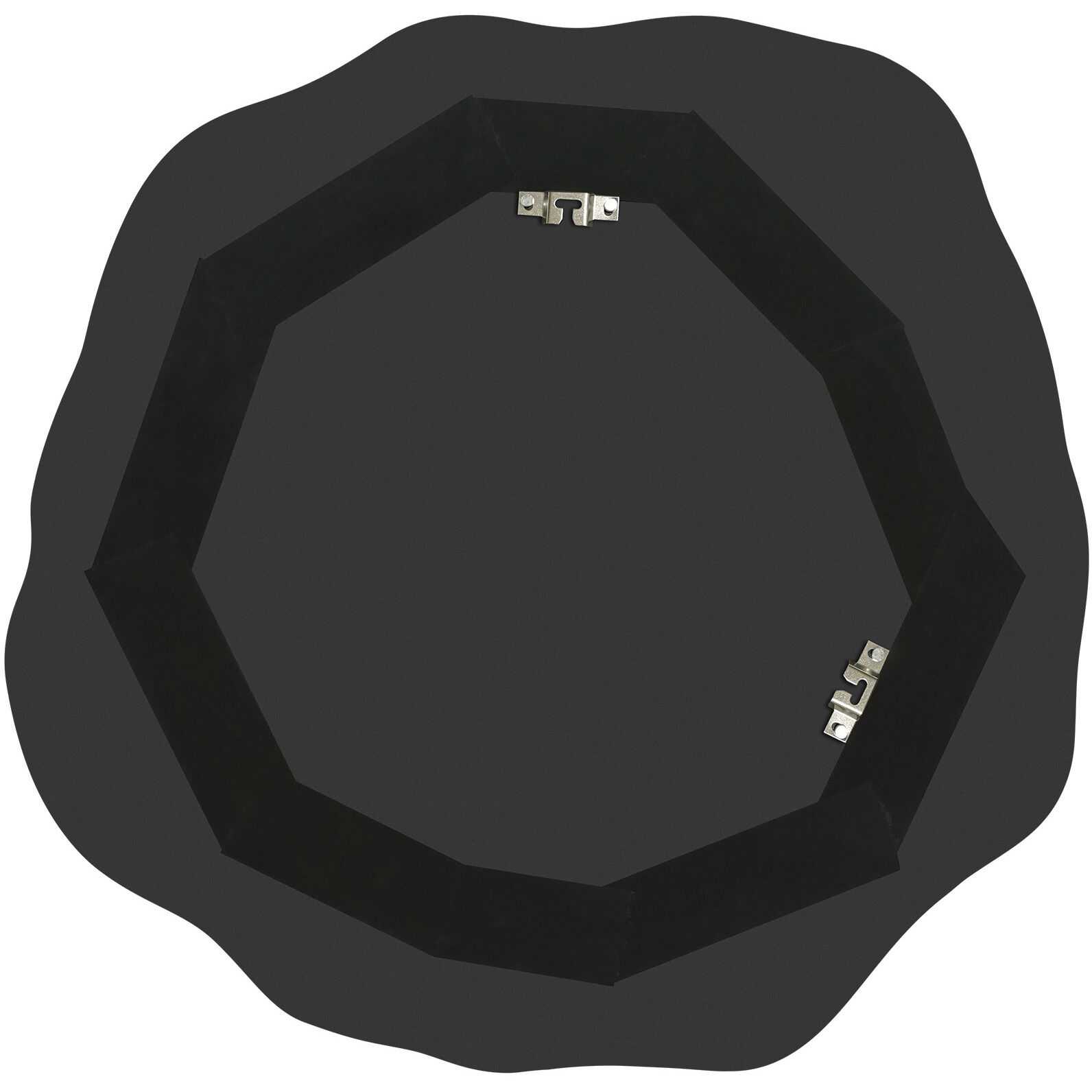 Evaton 19.3 X 19.1 inch Clear and Matte Off-White Wall Mirrors, Set of 3