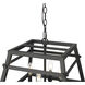 Tellsa 4 Light 16 inch Matte Black Indoor Pendant Ceiling Light