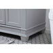 Wesley 60 X 21.5 X 35 inch Grey Vanity Sink Set in Gray