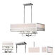 Ione 8 Light 26.5 inch Chrome Square Pendant Ceiling Light