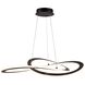 Wave LED 32 inch Black Chandelier Ceiling Light
