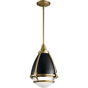 Ayra 1 Light 10 inch Natural Brass Pendant Ceiling Light