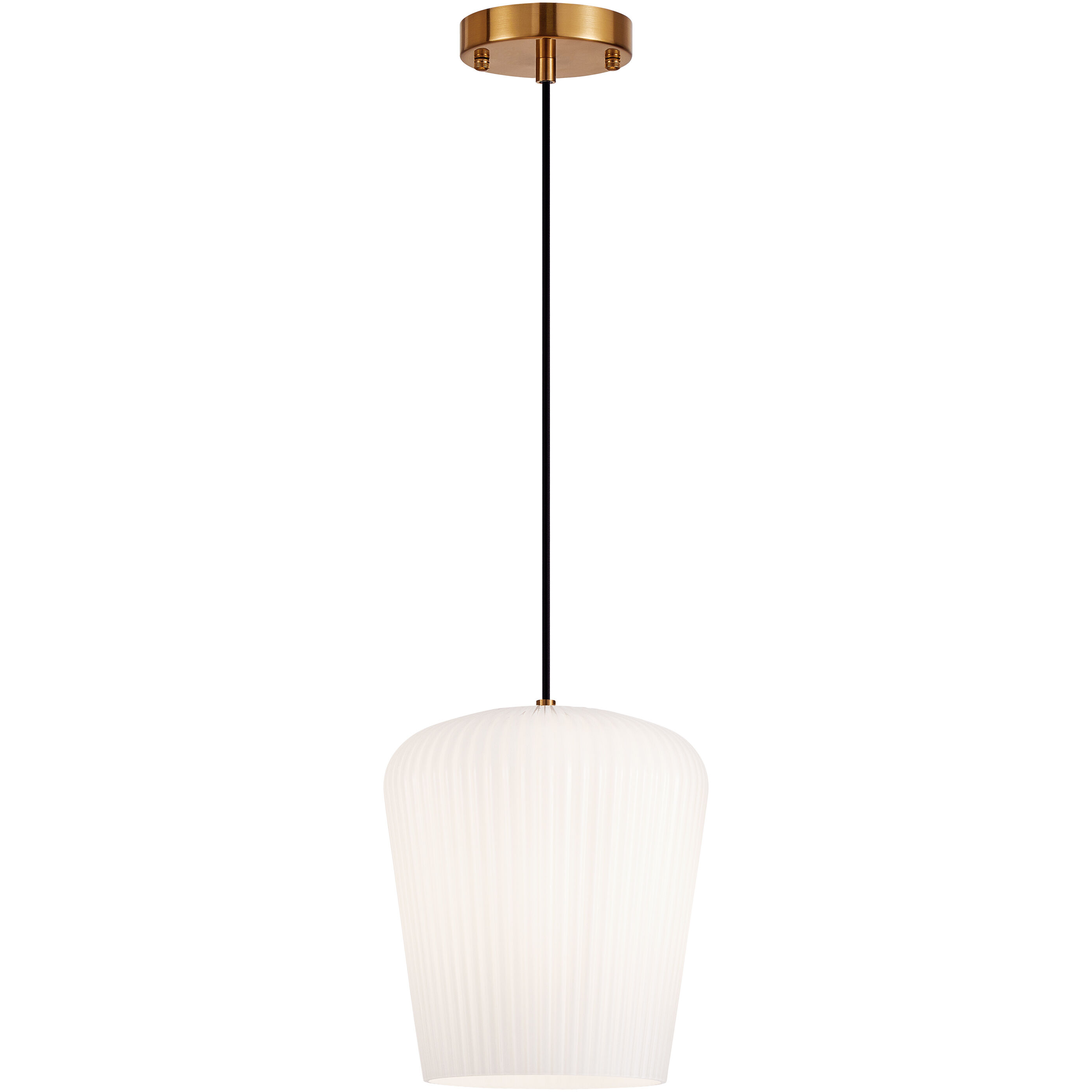 Charismo 1 Light 8.88 inch Aged Gold Brass Pendant Ceiling Light