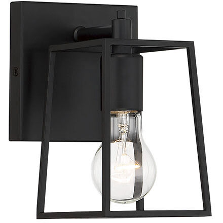 Dunn 1 Light 5 inch Flat Black Wall Sconce Wall Light