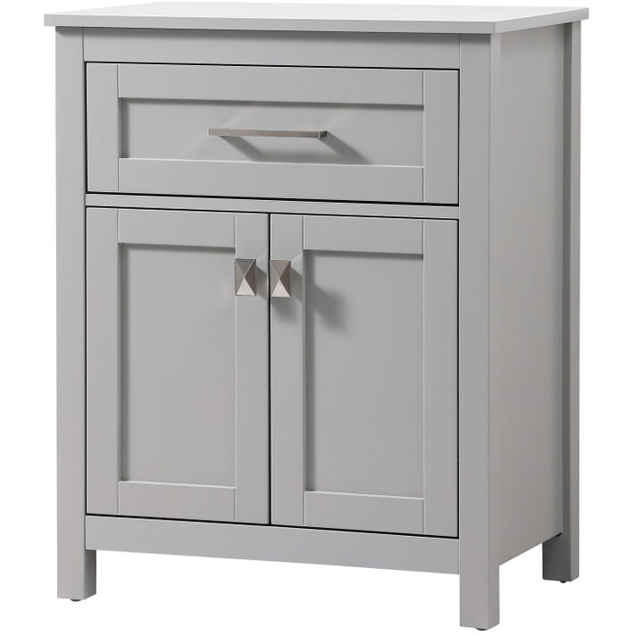 Adian Grey Bathroom Storage Cabinet
