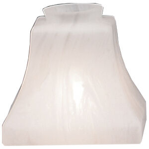 Signature White Marble Glass 2.25 inch Glass Shade