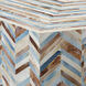 Hepburn 36 X 17.5 inch Mixed Blue and White and Red Mother of Pearl Coffee Table