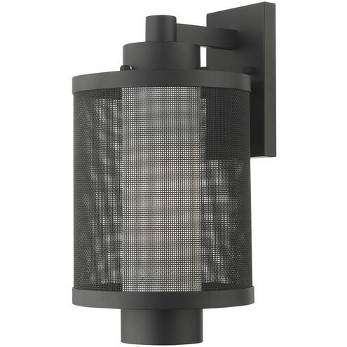 Nottingham 1 Light 17 inch Textured Black Outdoor Wall Lantern