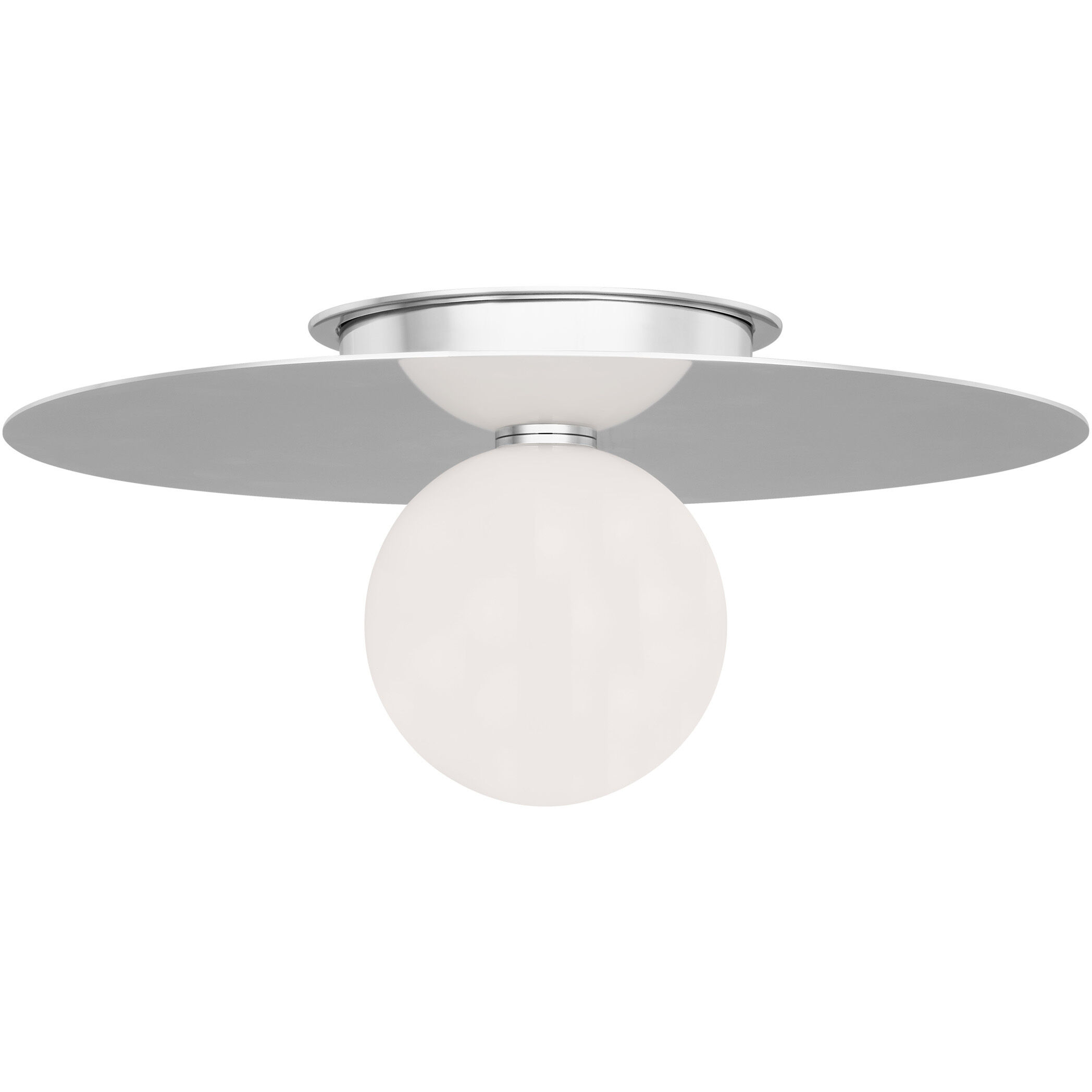 Kelly by Kelly Wearstler Nodes 1 Light 17.5 inch Polished Nickel Flush Mount Ceiling Light