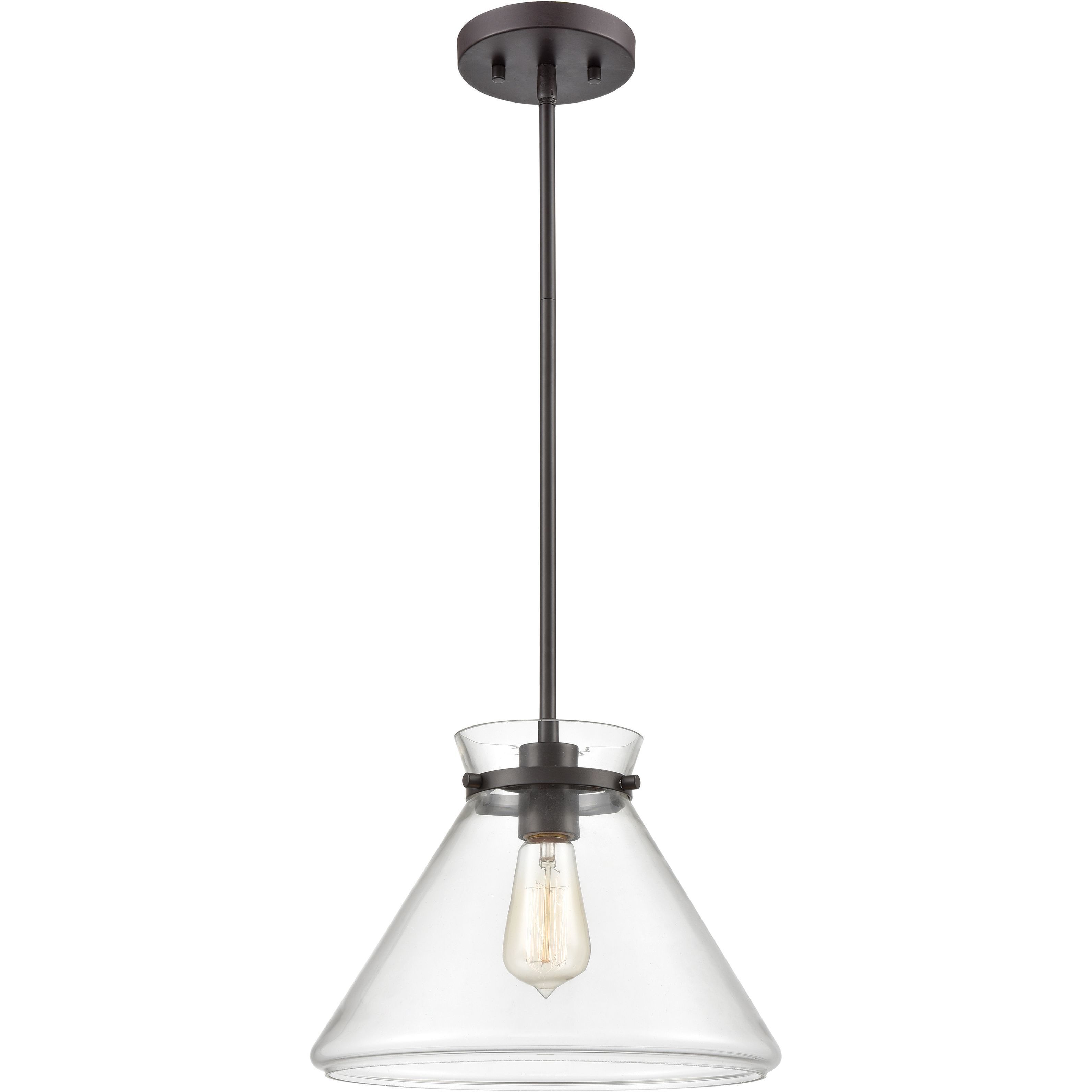 Mickley 1 Light 12 inch Oil Rubbed Bronze Mini Pendant Ceiling Light