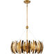 Manitou 6 Light 28 inch Ardor Gold Chandelier Ceiling Light