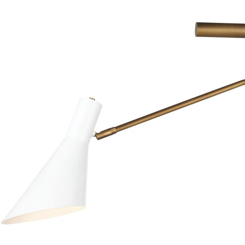 Spyder 4 Light 60 inch White Chandelier Ceiling Light