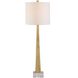 Midas 35.25 inch 100 watt Antique Brass Buffet Lamp Portable Light