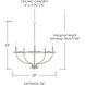 Greyson 5 Light 29 inch Brushed Nickel Chandelier Ceiling Light