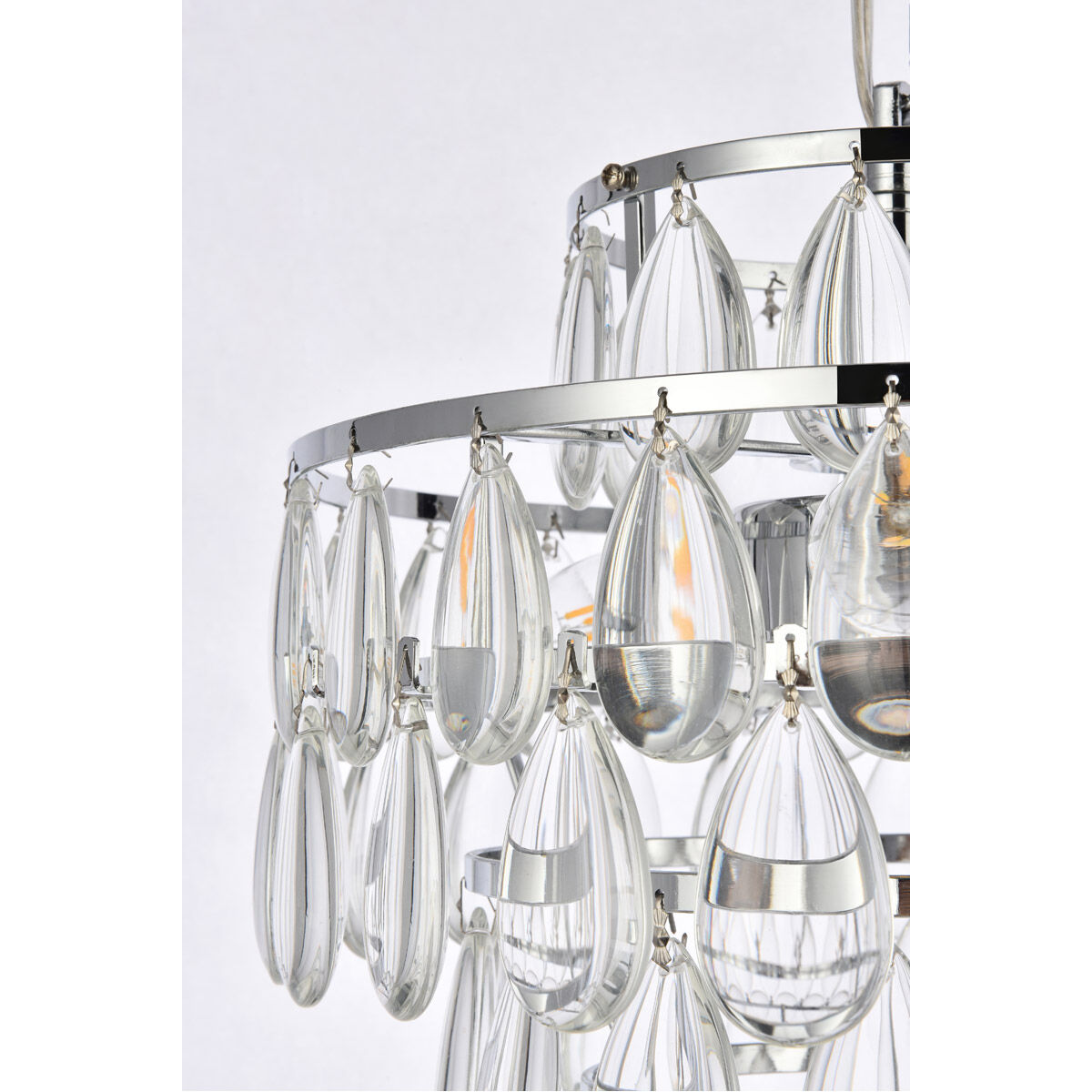 Mila 3 Light 12 inch Chrome Pendant Ceiling Light