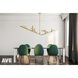 Oaks 12 Light 24 inch Brushed Brass Chandelier Ceiling Light