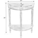 Bellini  Demilune Console Table in Medium Brown