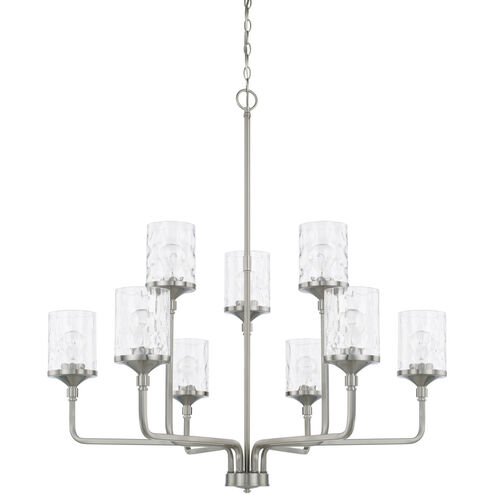 Colton 9 Light 38 inch Brushed Nickel Chandelier Ceiling Light